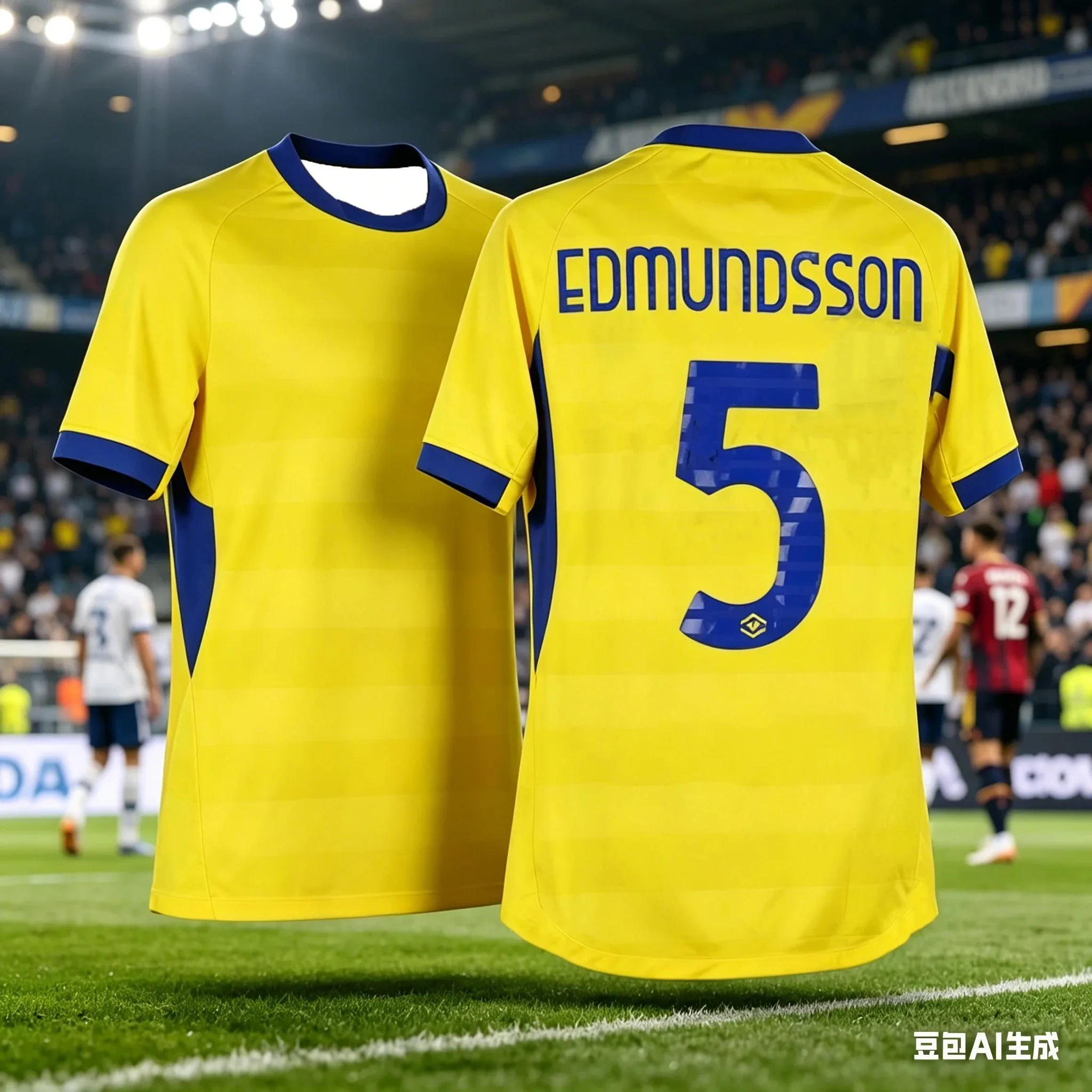 New Soccer Jersey T Shirt 3D Printed Yellow Blue Stripe Print Family Style for Kids Adults Breathable Quick Dry Tee for Training