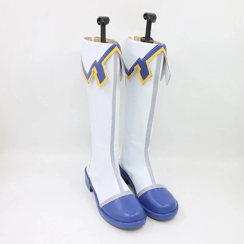 Proyecto Sekai colorido escenario hazaña Tenma Tsukasa Anime personalizar Cosplay zapatos botas Tenma Tsukasa Rubio naranja mezcla Cosplay peluca