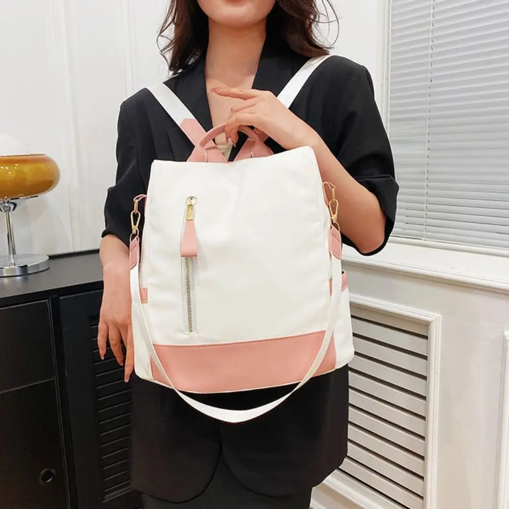 Ruckpack Fashion Women Backpack Elegant Nylon Fabric Casual Shoulder Bag Waterproof Anti Theft Female Daypack Girls