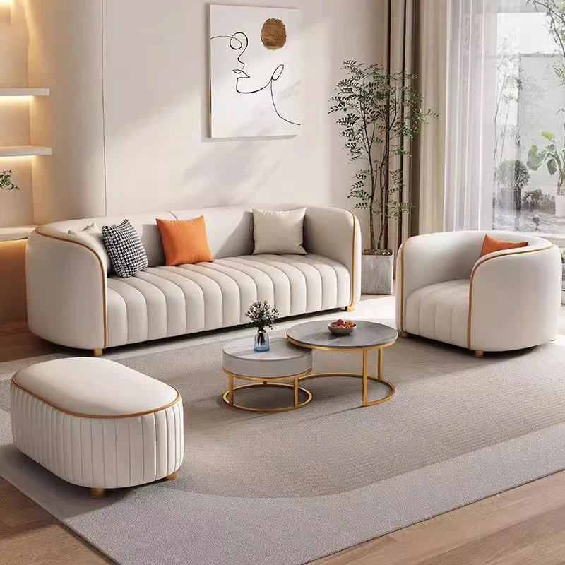 

Luxury sofa living room furniture set Home popular leather living room sofa set