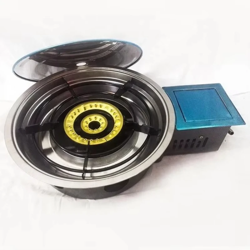 Professional Gas Stoves for BBQ Grills for Restaurants with Griddle Cooker and Grill Table