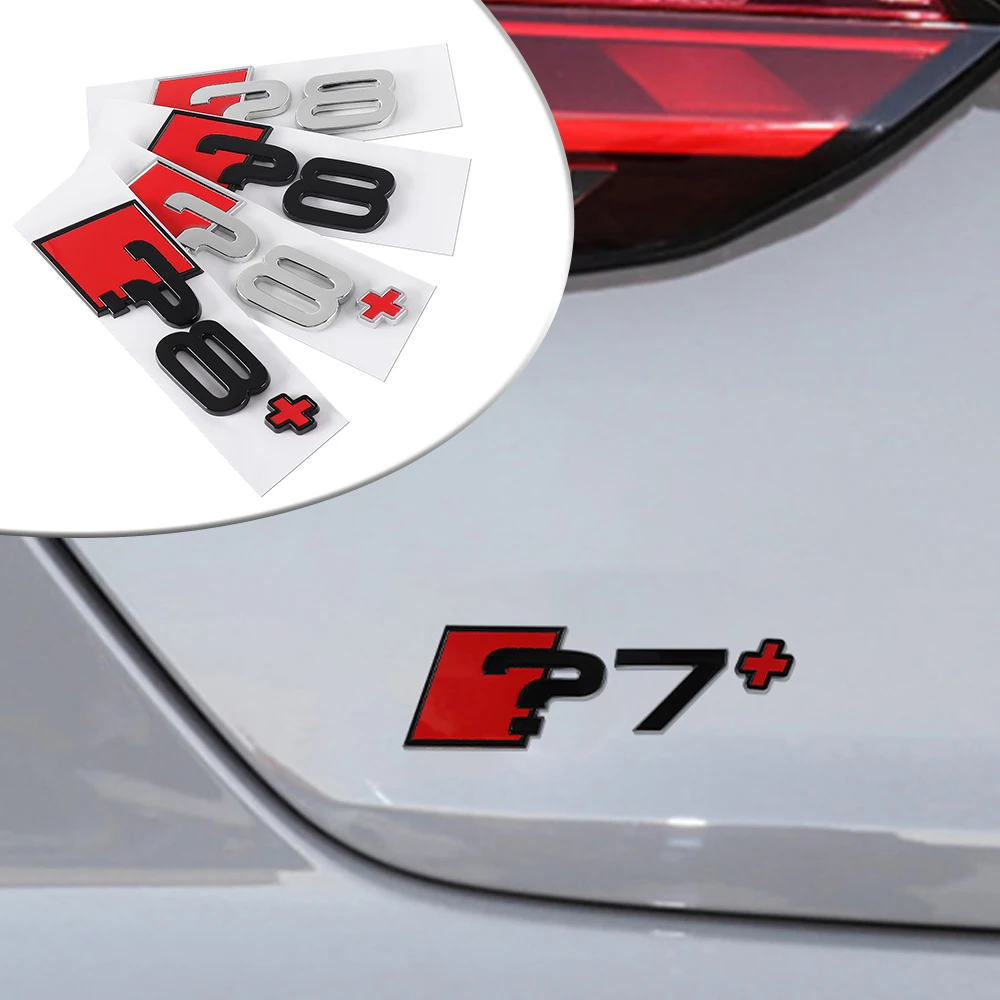 Auto-Karosserie Heckklappen-Schriftzug-Embleme Aufkleber für Audi A4 B8 B6 B9 B7 A3 8P 8V 8L A6 C7 C6 C5 Q5 Auto Heck-Emblem Aufkleber Zubehör