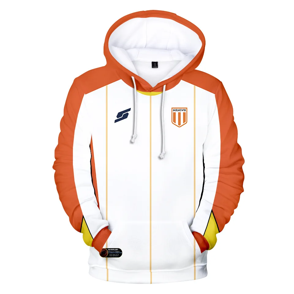 print Anime Captain Tsubasa Ozora Tsubasa Kojiro Hyuga Costume Men/Women/Kids Hoodie Hooded Jacket Soccer Jerseys Uniform