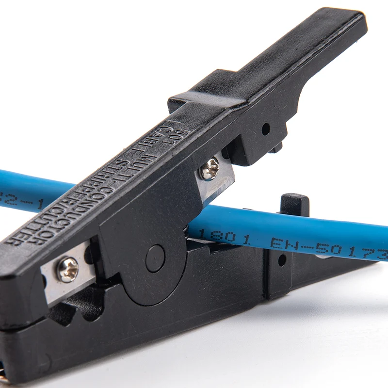 Linkwylan-Fio Stripper Cabo Ethernet Cortador, Ferramenta De Corte De Cabo Redondo, Lan Cable Stripping Tool para CAT7, CAT6, CAT5E, CAT5, W Redondo