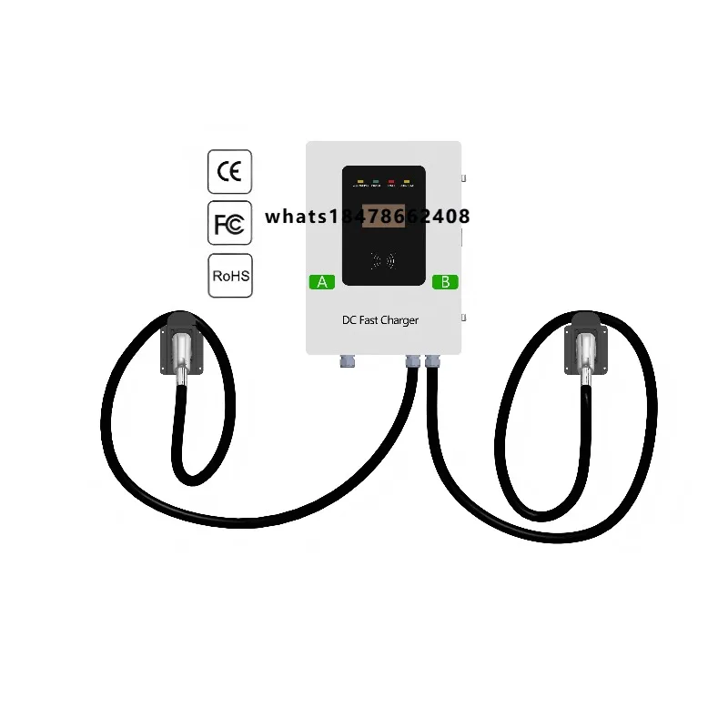 

New high-performance column OBC 40kW double-gun DC charging pile Electric vehicle CE certification IP54 protection level -30~ +