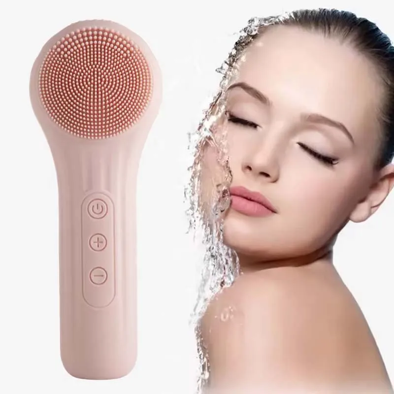 

Электрическая ультразвуковая щетка для лица из ABS-пластика и нержавеющей стали, водонепроницаемая (IPX7), для глубокой очистки, лечения акне и отшелушивания кожи лица и рук