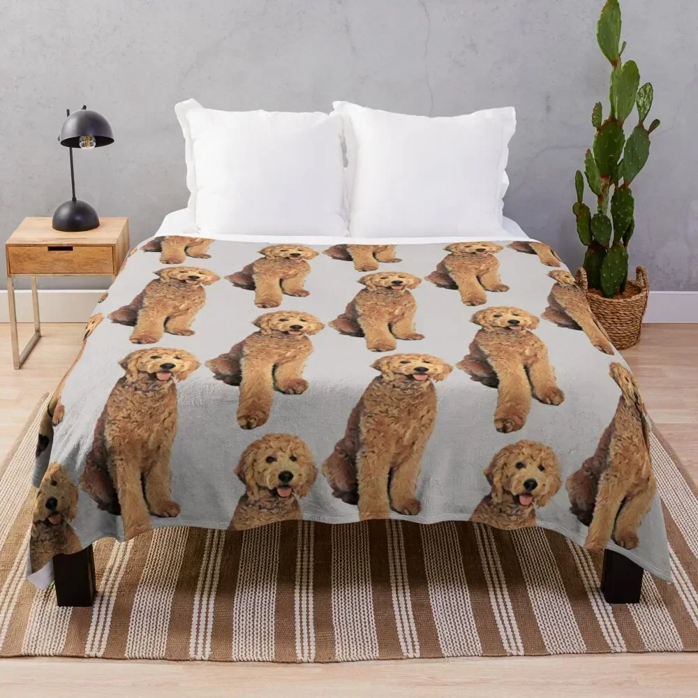 F1bb Goldendoodle Throw Blanket