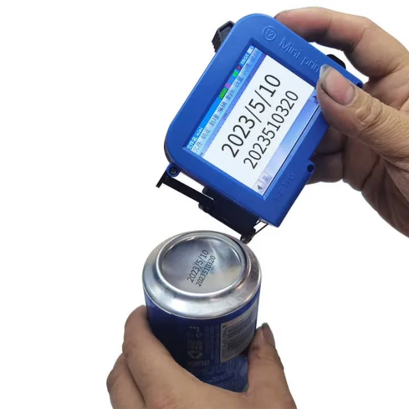 12.7mm Mini TIJ Handheld Inkjet Printer, Portable Batch Coder with Fast‑Dry Ink for Egg, Expiry Date & Number Marking