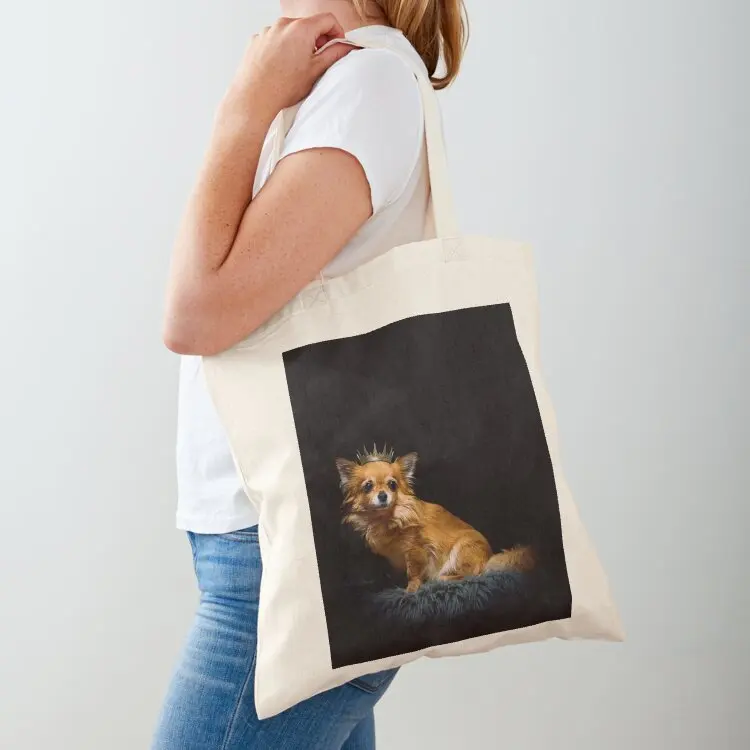 

The Chihuahua Queen Tote Bag Women's bags Big bag Canvas shopper bag women canvas
