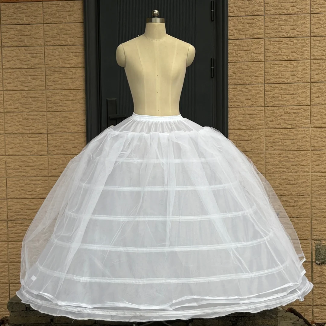 2026 New 7-Hoop 2 Layer Tulle Petticoat Ultra Fluffy Petticoat Crinoline For Wedding Dress  Bridal Underskirt