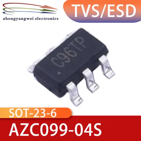 AZC099-04S-R7G AZC099-04S.R7G AZC099 AZC099-04 Code C96 SOT23-6 Static and Surge Protection