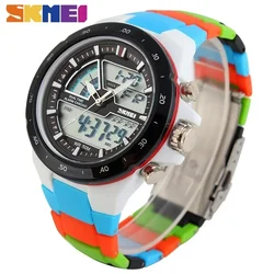 SKMEI 1016  Military Chrono Dual Display Wristwatches Relogio Masculino Sport Watch Men Fashion Casual Alarm Clock Waterproof