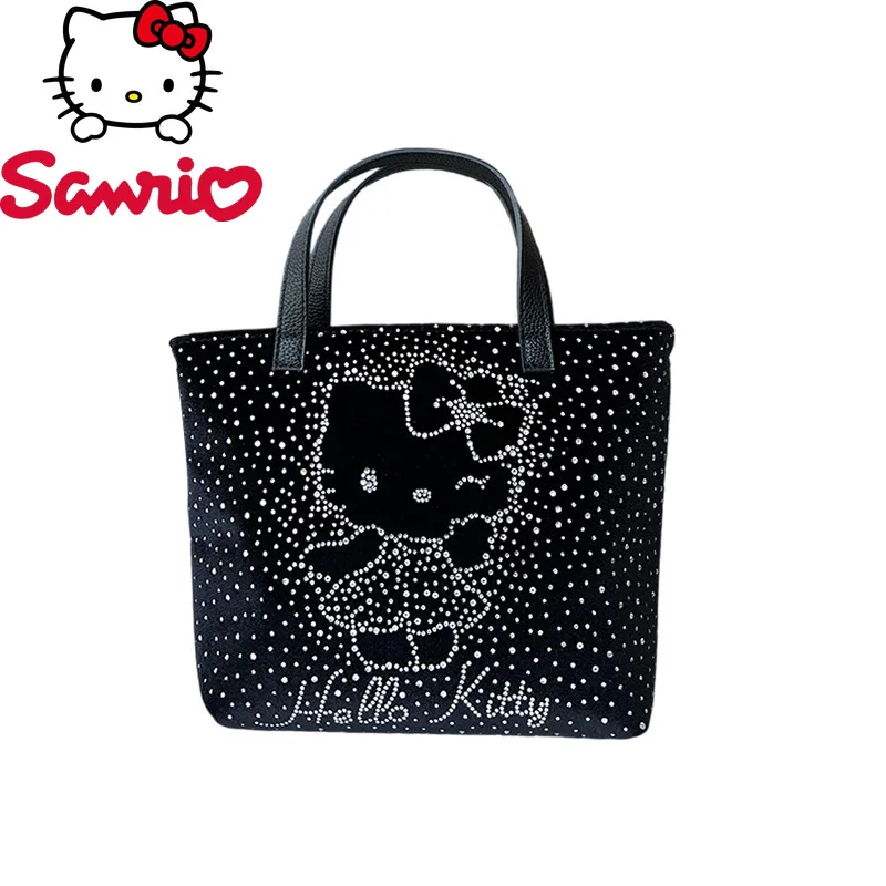 

Hello Kitty New Women's Handbag Fashion High Quality Diamond Inlaid Women's Storage Bag Cartoon Versatile Girl Phone Bag