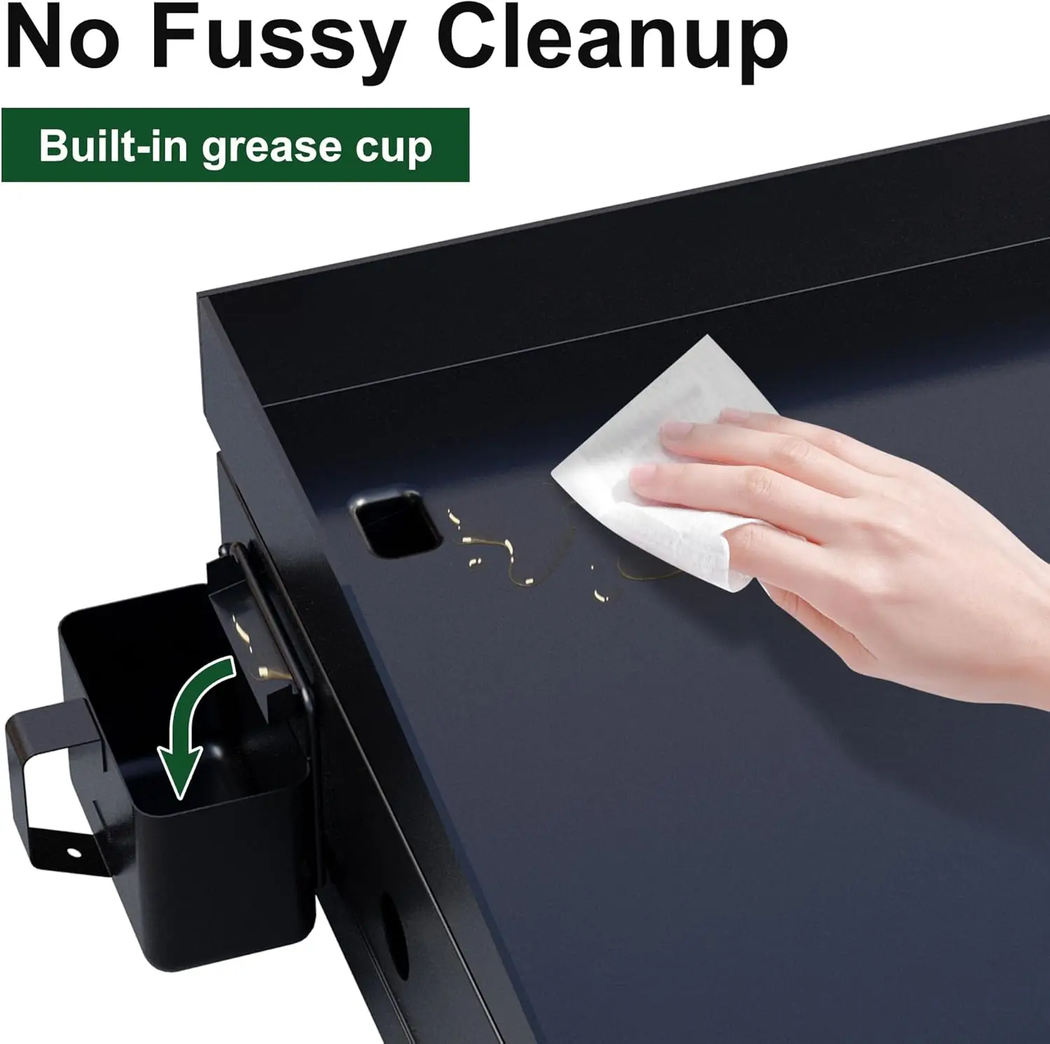 شواية غاز البروبان المحمولة مقاس 23 بوصة مع مقلاة خبز وغطاء مطلية بالسيراميك غير لاصق، سطح طاولة خارجي 2 شعلة بروبان