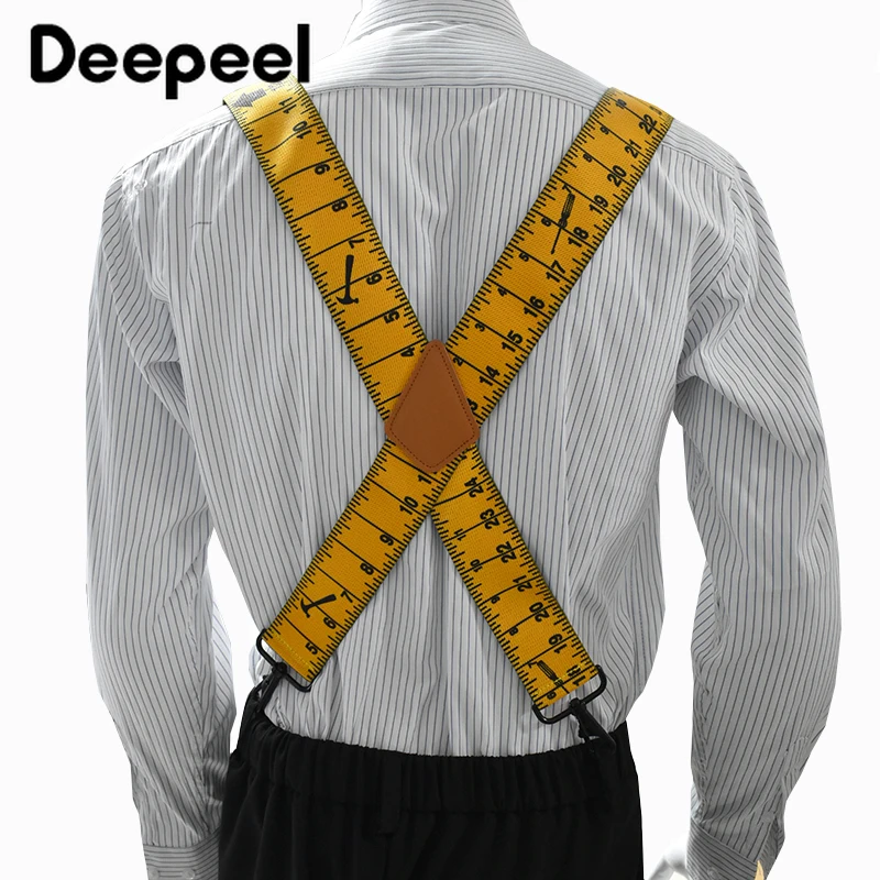 1 قطعة 5 سنتيمتر واسعة الكبار رجل الحمالة X-نوع 4 مقاطع السنانير الأشرطة المرنة الرجال الأقواس الرجال الحمالات ل السراويل قميص حزام رياضي