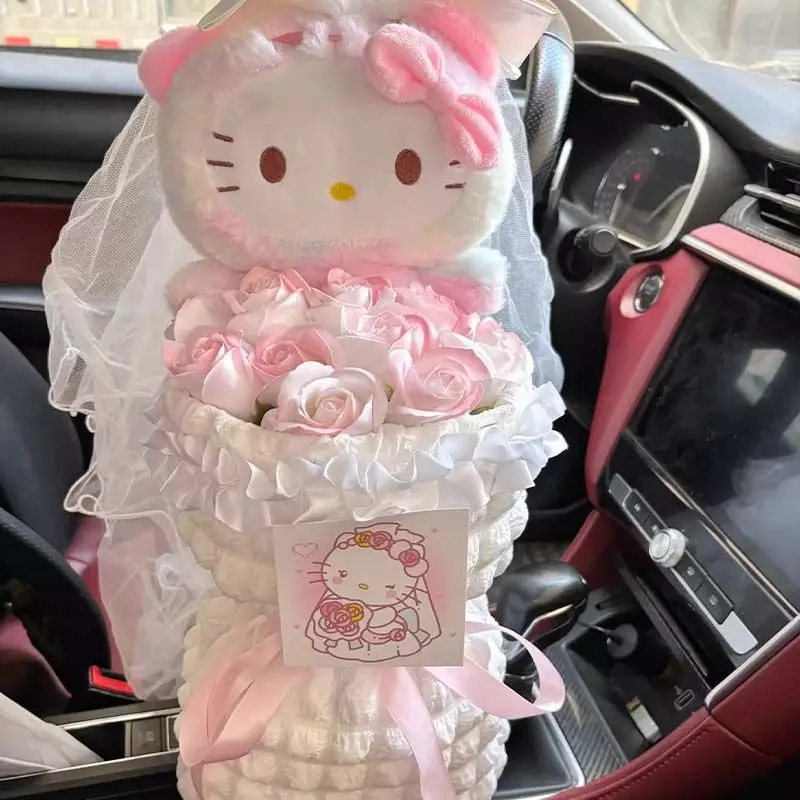 Sanrio Beautiful Bouquet 520 Valentine's Day Gift  Hellokitty Kitty Kitty Doll Bouquet Birthday Gift Cute Bouquet Ornaments