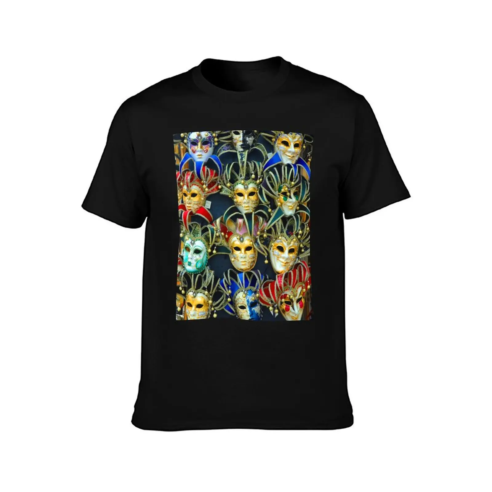 Venetian Opera Masks T-Shirt Outdoor Working T-Shirt