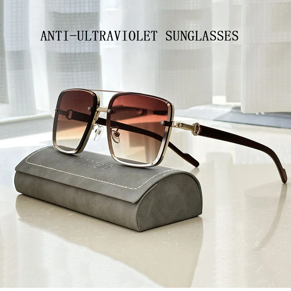 Neue Quadratische Sonnenbrille Für Männer Vintage Outdoor Sonnenbrille Oculos Designer Holz Gläser Sonnencreme Sonne Lentes Dropshipping Gafas – Detail 5