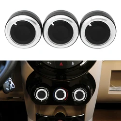 3pcs/set Aluminum Alloy Air Conditioning Knob for Geely Panda 2009 - 2017 Heat Control Switch Ac Knob Car Accessories