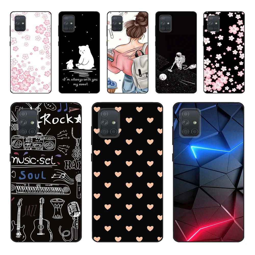 For Samsung Galaxy A51 Case Galaxy A71 A 71 Soft Silicon TPU Back Case For Samsung A51 SM-A515F A515 A 51 Samsung A71 Phone Case