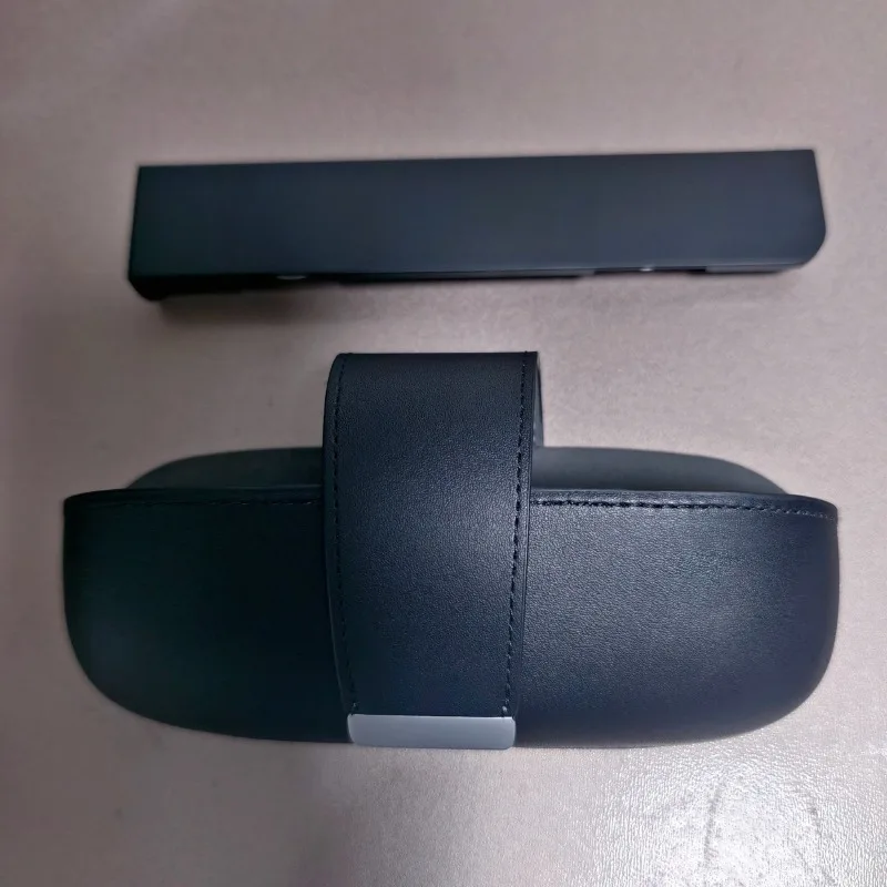 

TEMAI Car Eyewear Holder for Tesla Model 3 Highland Model Y/YL Juniper, Original-Style Leather Magnetic Glasses Case Holder