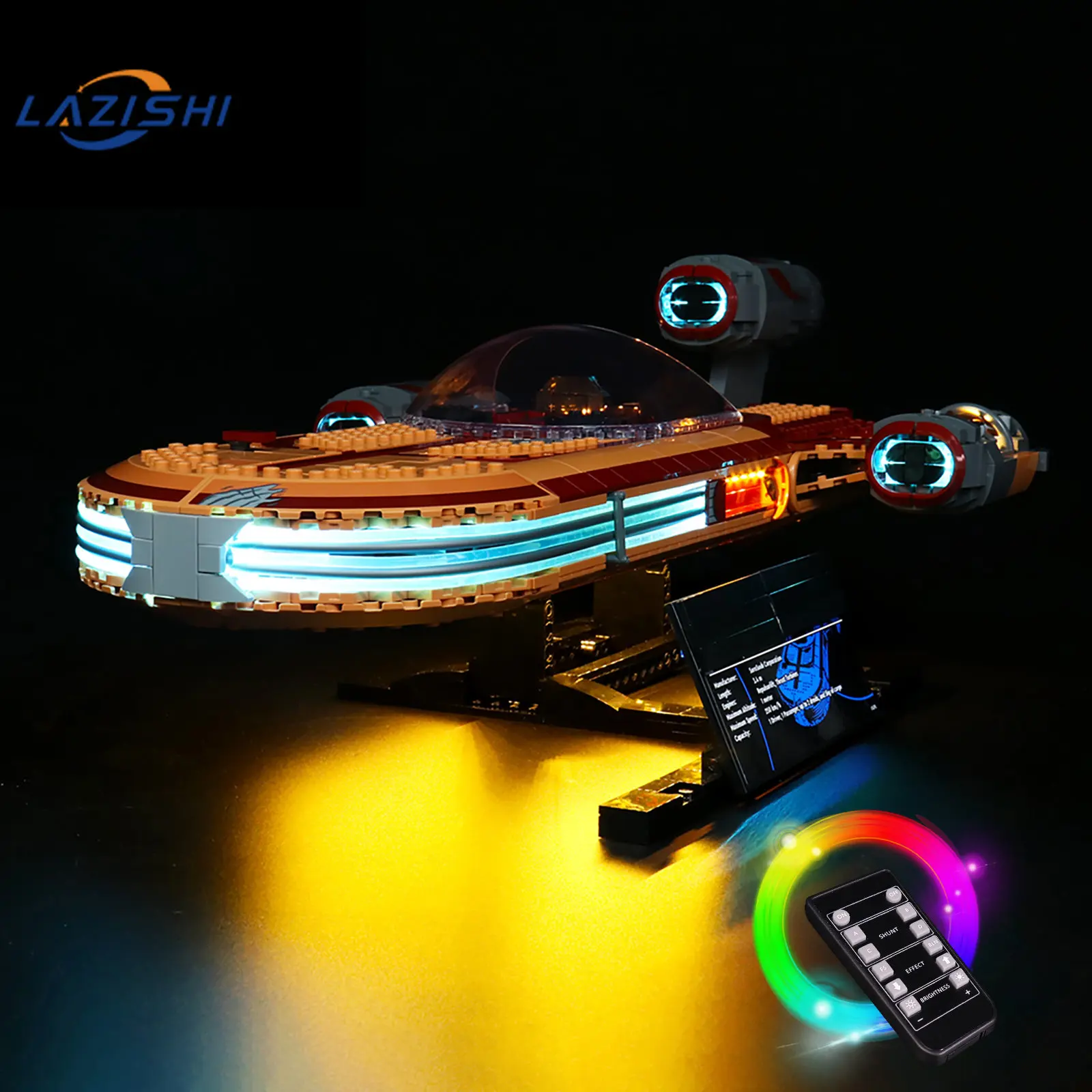 Lazishi LED Light  For 75341 Landspeeder Building Blocks  (NOT Include The Model) Bricks Toys For Children