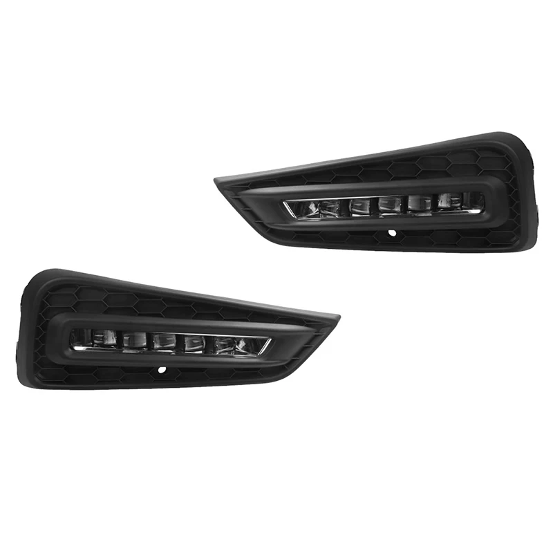 Gobison Led Daytime Running Lights Turn Signal Driving Fog Lamp For Honda City foglight