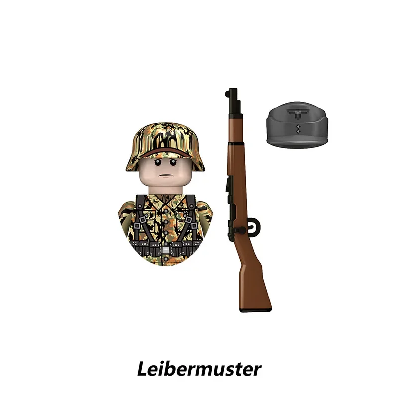 Kinderspielzeug WW2 Sowjetische Kavallerie Nordafrikanische Legion Ehrengarde Deutsche Armee Militärfiguren Waffe Bausteine Jungen Geschenke