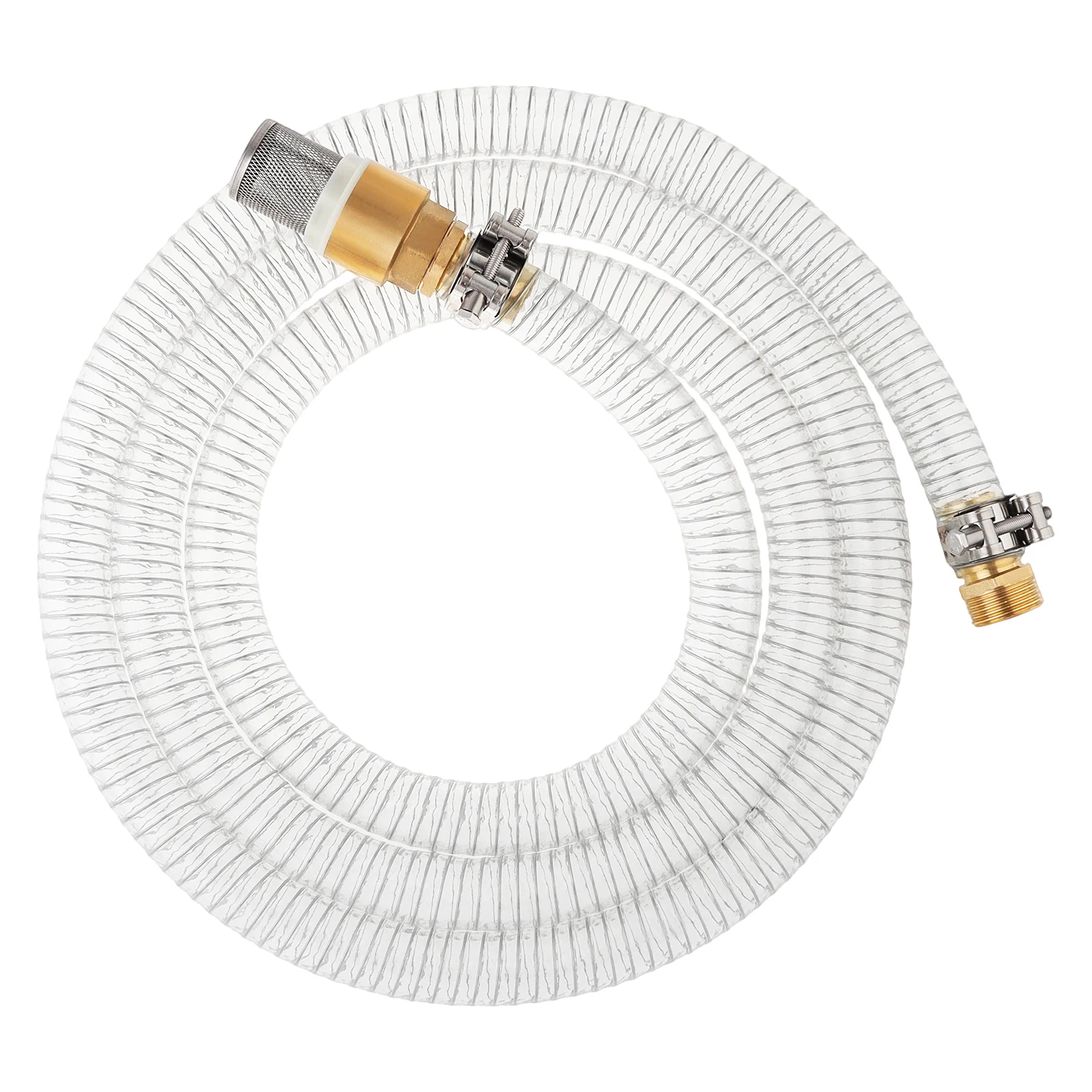 1 in Inlet Hose Brass Fittings and Check Valve Kit for Garden Pond Water Suction