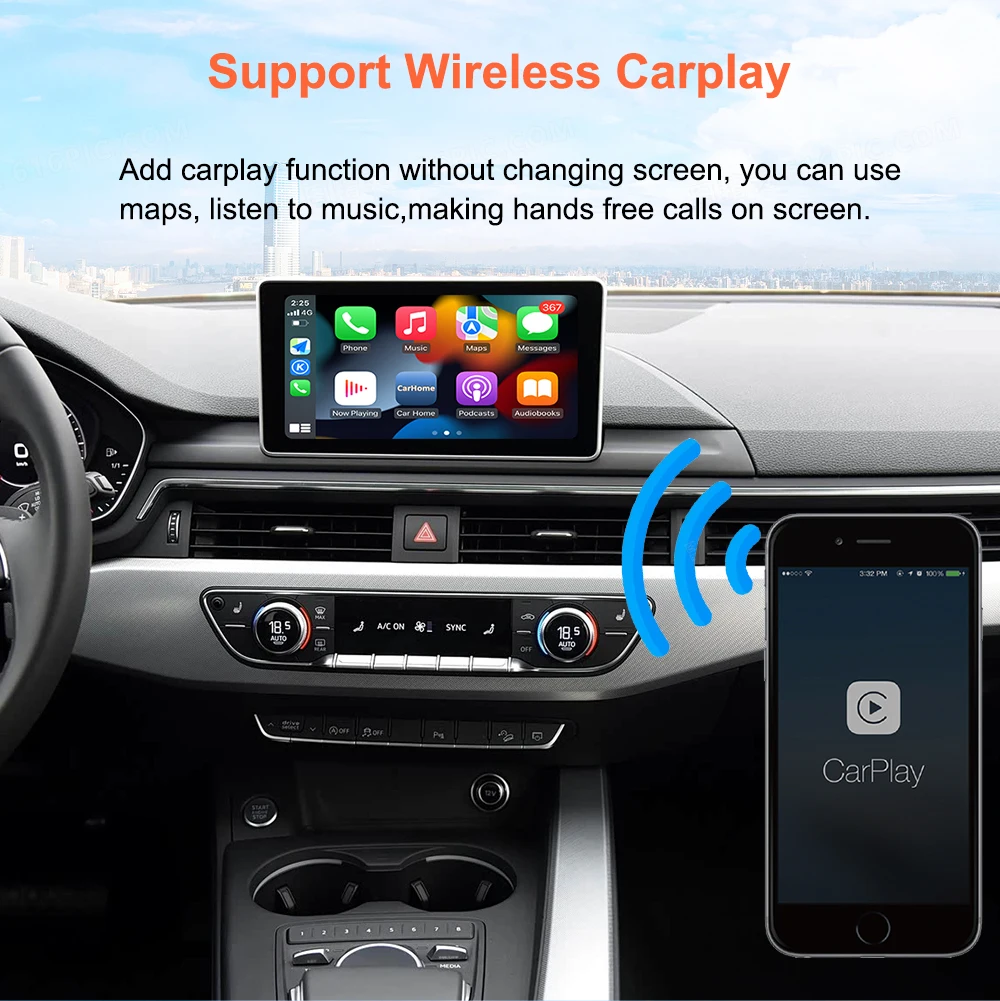 Bonroad OEM Bildschirm-Upgrade-Schnittstellen-Nachrüstsätze für Audi MIB MIB2 System A3 A4 A5 Q2 Q7 Q5L 8V Carplay Android Airplay Modul – Detail 5