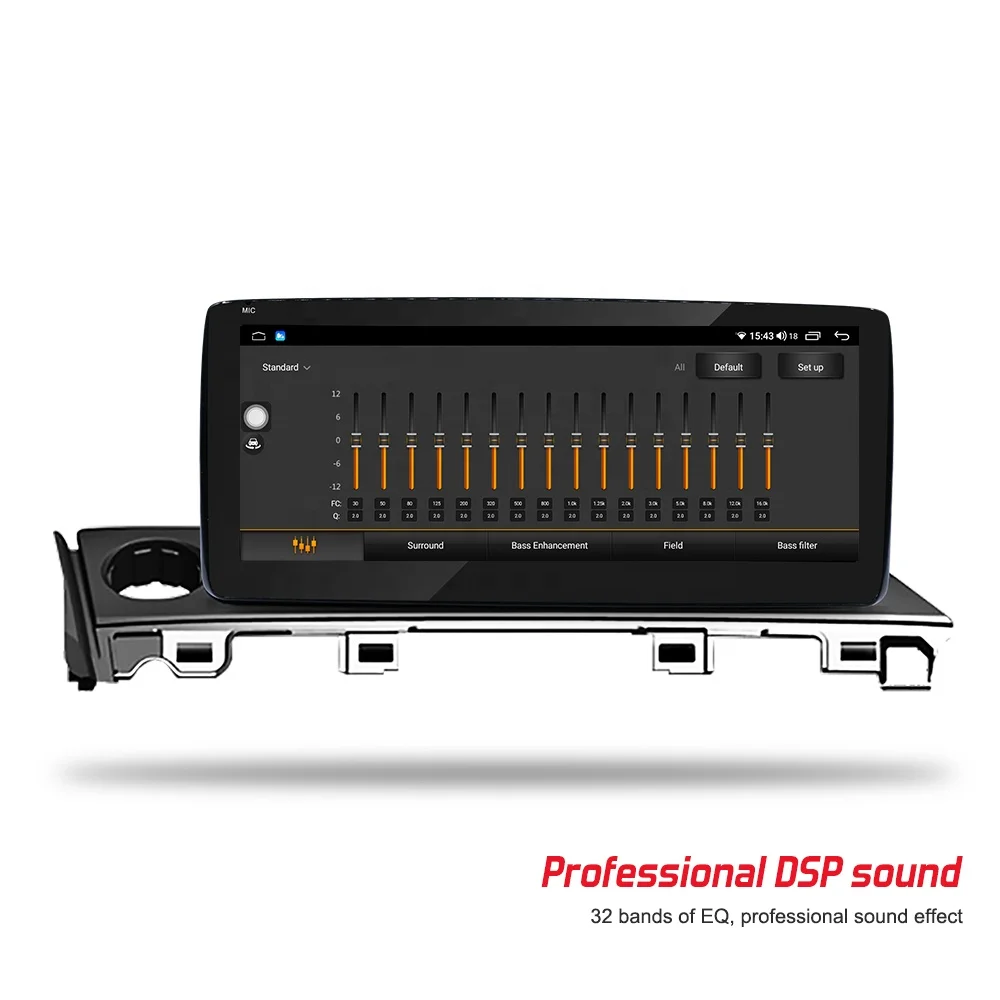 راديو سيارة أندرويد 8 كور مزدوج الدين 6 + 128G لملاحة سيارة مازدا 6 مع 4G DSP ستيريو سيارة لاسلكي Carplay