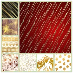 New stripe Background Hot Foil Plate Snow Apple Holiday Wedding Christmas Scrapbooking Frames Card Craft No Metal Cutting Dies