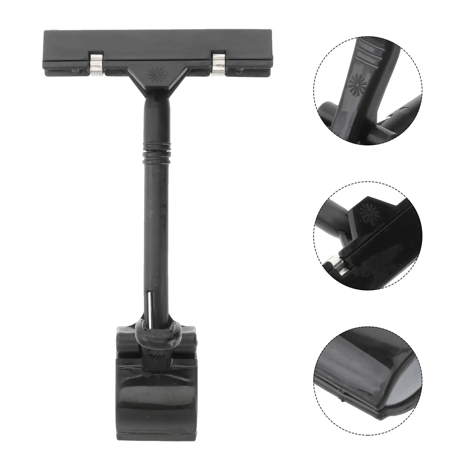 4Pcs Plastic Sign Clip Holder Price Clip Supermarket Display Adjustable Tags Label Clamp Retail Stores