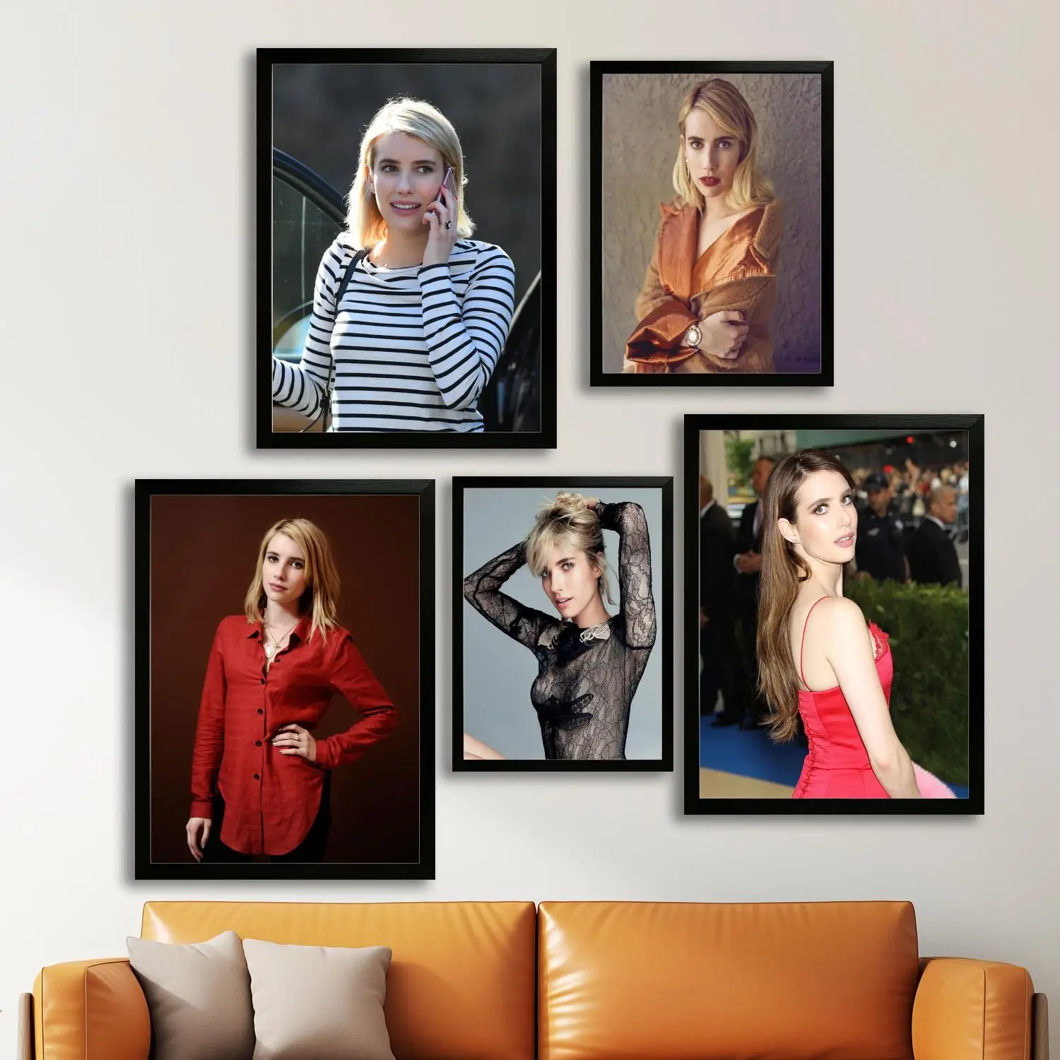 emma roberts Canvas Art Poster and Wall Art Picture Print, Modern Family Bedroom Decor Posters,Decorative painting