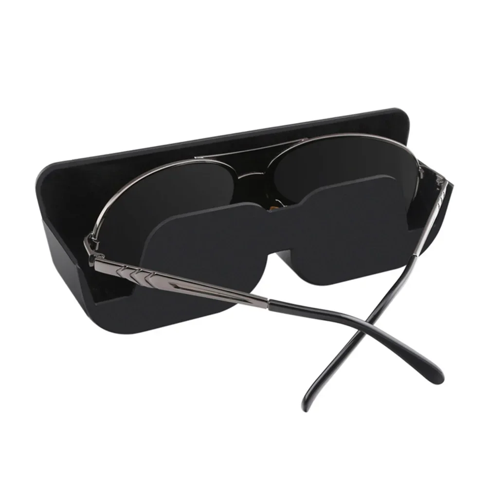 Car Sunglass Holder Large Capacity Car Glasses Organizer Adhesive Car Glasses Case Eyeglasses Holder Car Interior Accessories