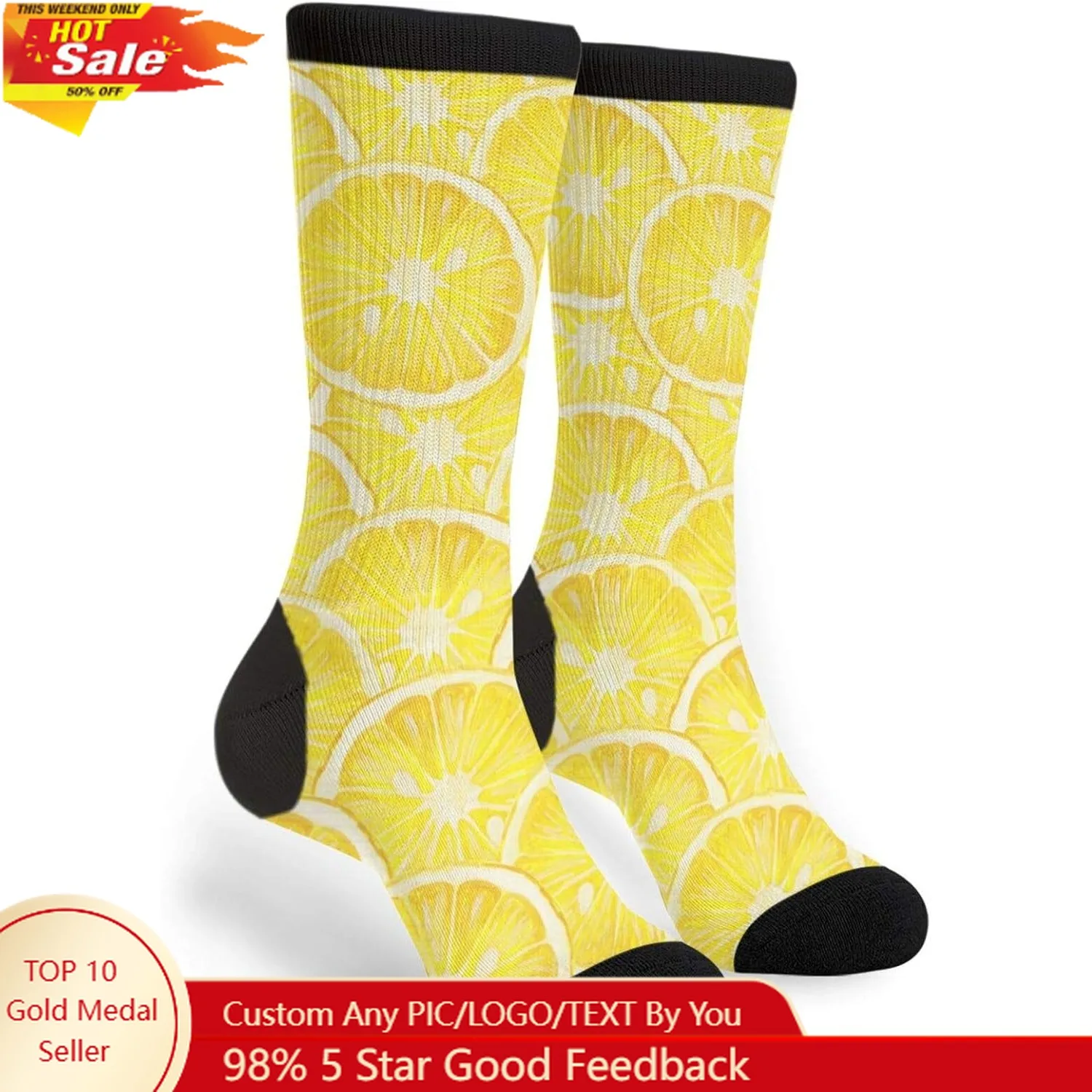 

Fun Monsters Unisex Novelty Socks, Funny Funky Crazy Cool Crew Dress Socks