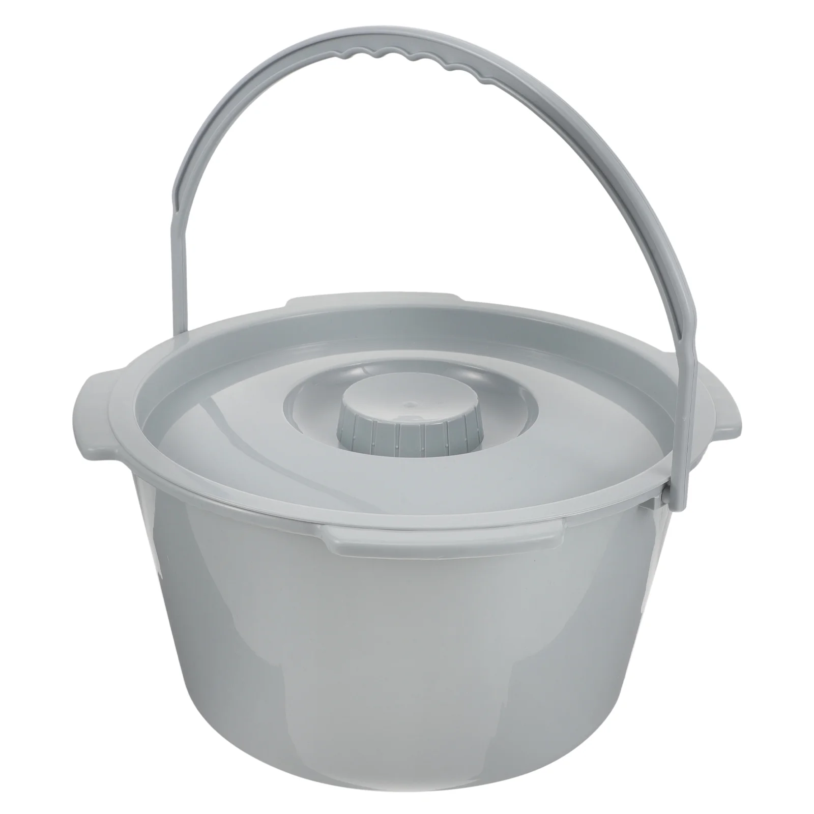 

Portable Toilet Compact Plastic Commode Chair Splash Proof Urine Pot for Elderly Bedroom Reusable Stable Base