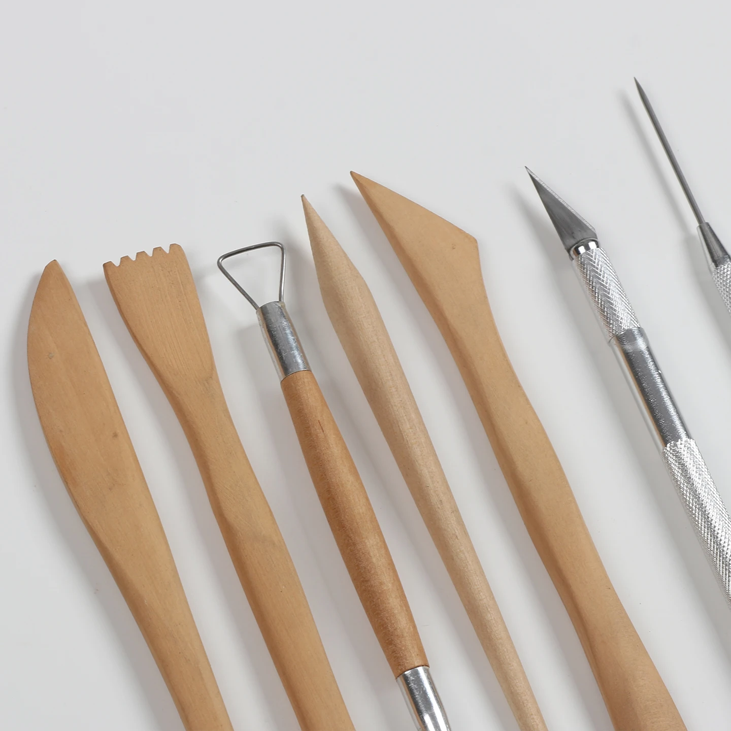 8 Piece Set Pottery Tool Trimming Carving Knives Seven Needles Detail Needles for Detail Texture Processing Suitable for Handmad view 6