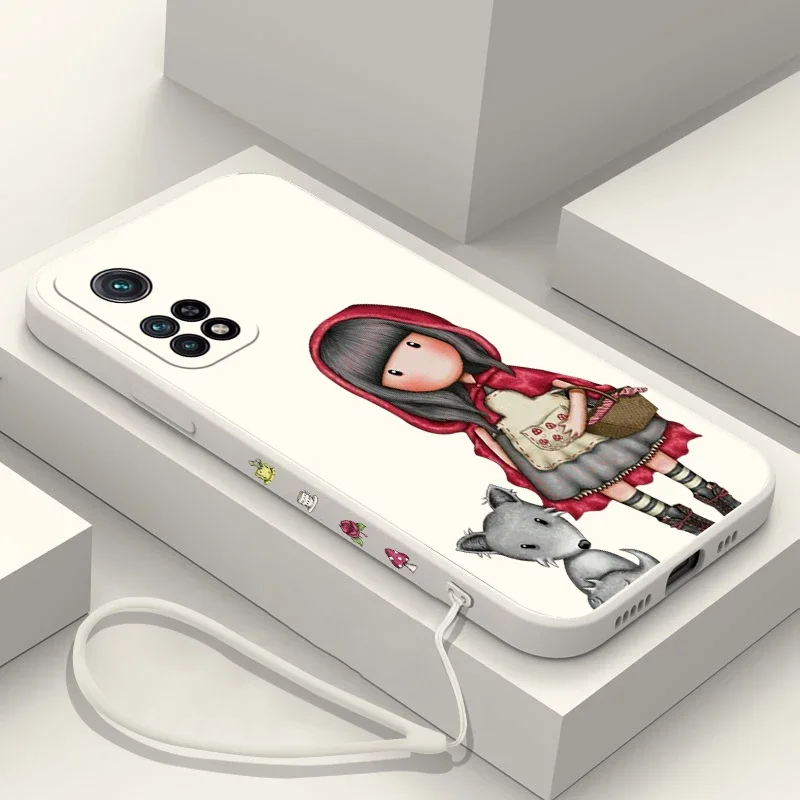 Cute Cartoon girl Gorjusses Phone Case For Xiaomi Mi 10 lite 11i Poco M2 M4 F3 X3 M3 Pro GT 5G 4G Liquid Silicone Cover