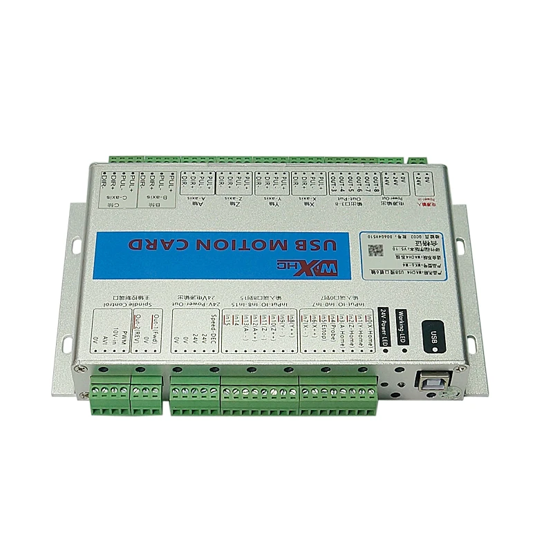 Scheda breakout USB originale XHC MK6 6 assi CNC Mach4 2 MHz Supporto scheda di controllo del movimento Win7