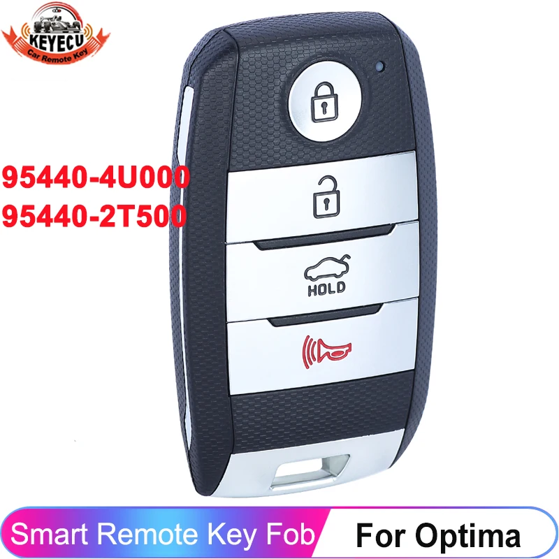 

KEYECU 95440-4U000 95440-2T500 для KIA Optima 2014 2015 FCC ID: SY5XMFNA433 433 МГц БЕСКЛЮЧЕВОЙ смарт-ключ дистанционный брелок 81996-A4040