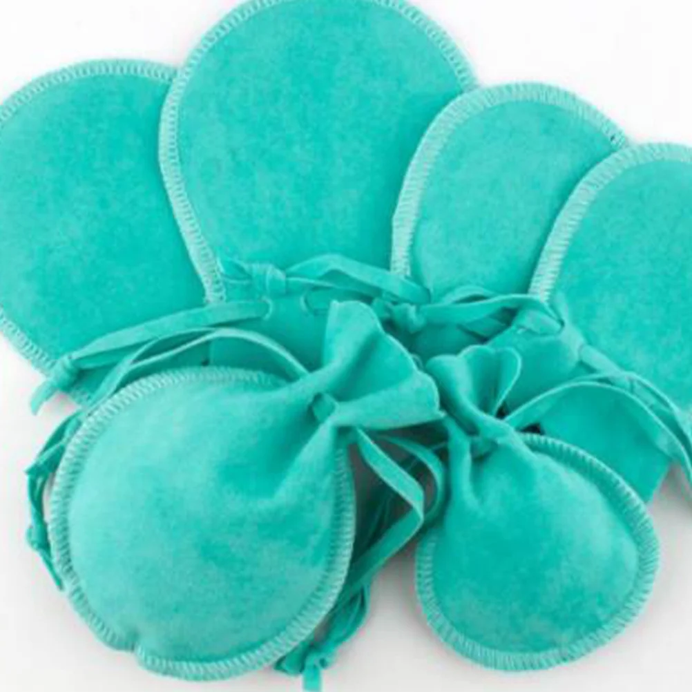 

6pcs Dust-Proof Jewelry Bag Flannel Drawstring Pouch 7X9 Lake Blue For Gift Storage Candy Wedding Party Favor Bags