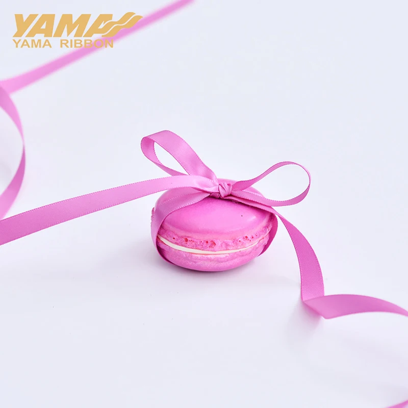 YAMA Double Face Satin Ribbon 6 9 13 16 19 22 mm 100yards Red Pink Series Ribbon for Wedding Decoration Handmade Rose Flowers