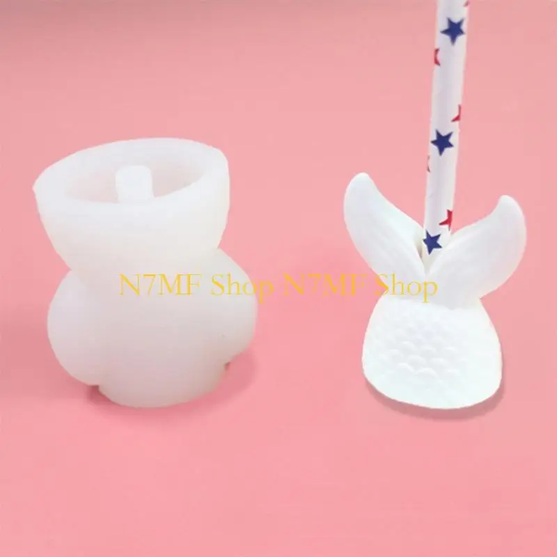 

N7MF Animal Straws Epoxy Resin Casting Silicone Mold DIY Craft Home Ornament