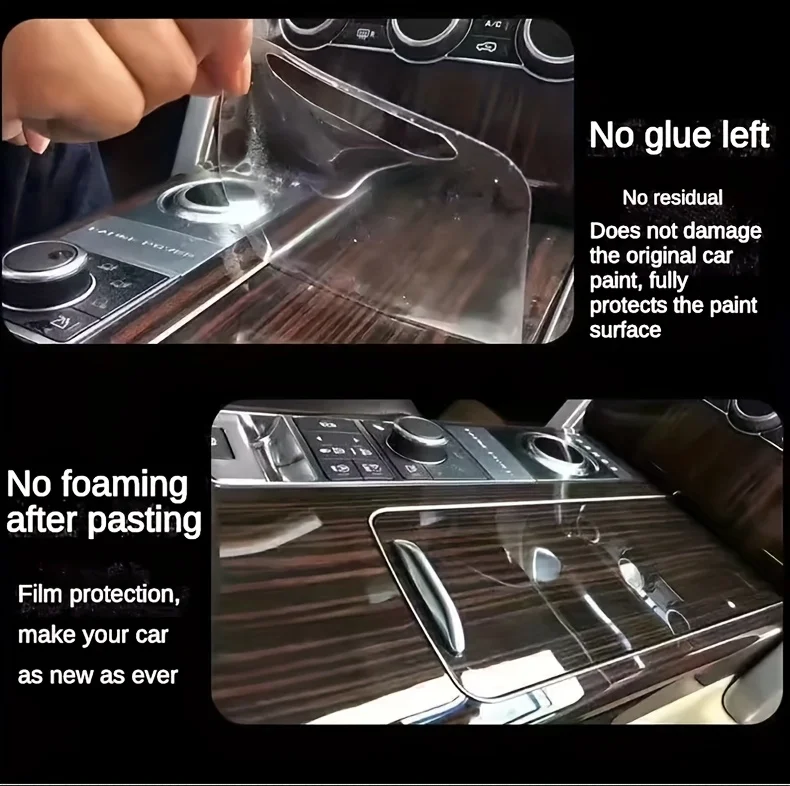 Tpu Transparent Film for 2024 Changan X7 PLUS Car Interior Sticker Console Dashboard Screen Protection Film Car Accessories