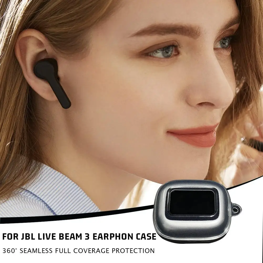 For LIVE BUDS 3/Live Beam 3 Earphone Protective Case TPU Transparent Silicone Soft Rubber Protective Case Accessories