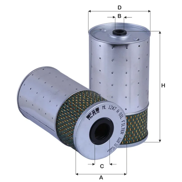 Store code: ML1247 for the oil filter W123 7985 S123 S123 UNIMOG U, U 650L 88 Ø:92MM