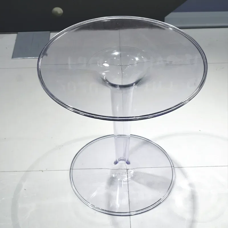 Acrylic Edge Table Nordic Simple Transparent Tea Table Balcony Small Round Table Creative Corner Modern Small Coffee