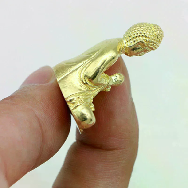 Pure Brass Miniature Shakyamuni  Decoration Home Decor Figurine Home Decoration Practical Tool