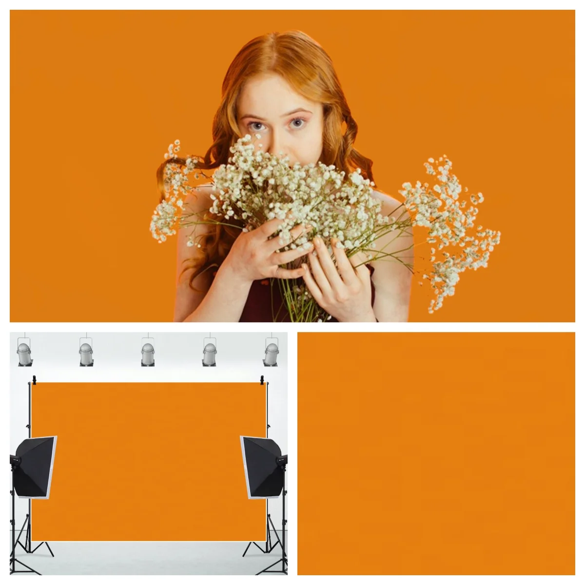 Solid Color Portrait Backdrop for Photography Vinyl Polyester Wallpaper Pure Colour Kids Adults Portrait Background Photo Props